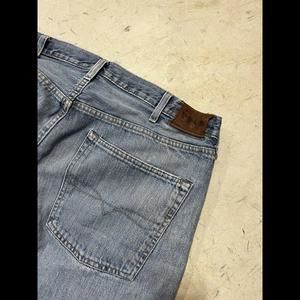 Vintage Polo Ralph Lauren Mens Blue Jeans Distressed Workwear Relaxed Size 38x30